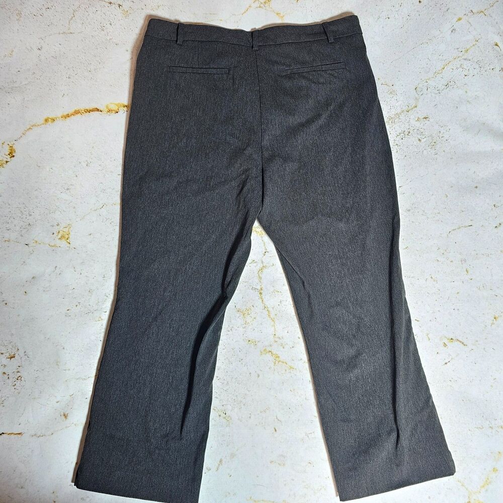 Liz Claiborne Emma Dress Pants Women's Size 18 Gray Career Stretch Slacks